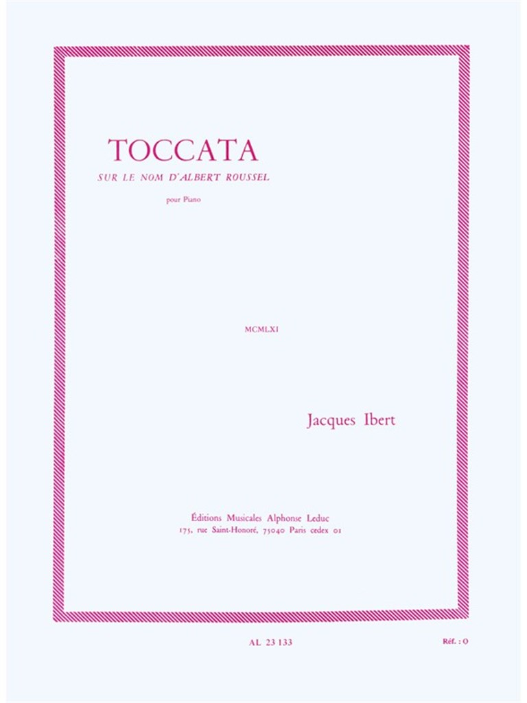 Toccata sur le Nom dAlbert Roussel